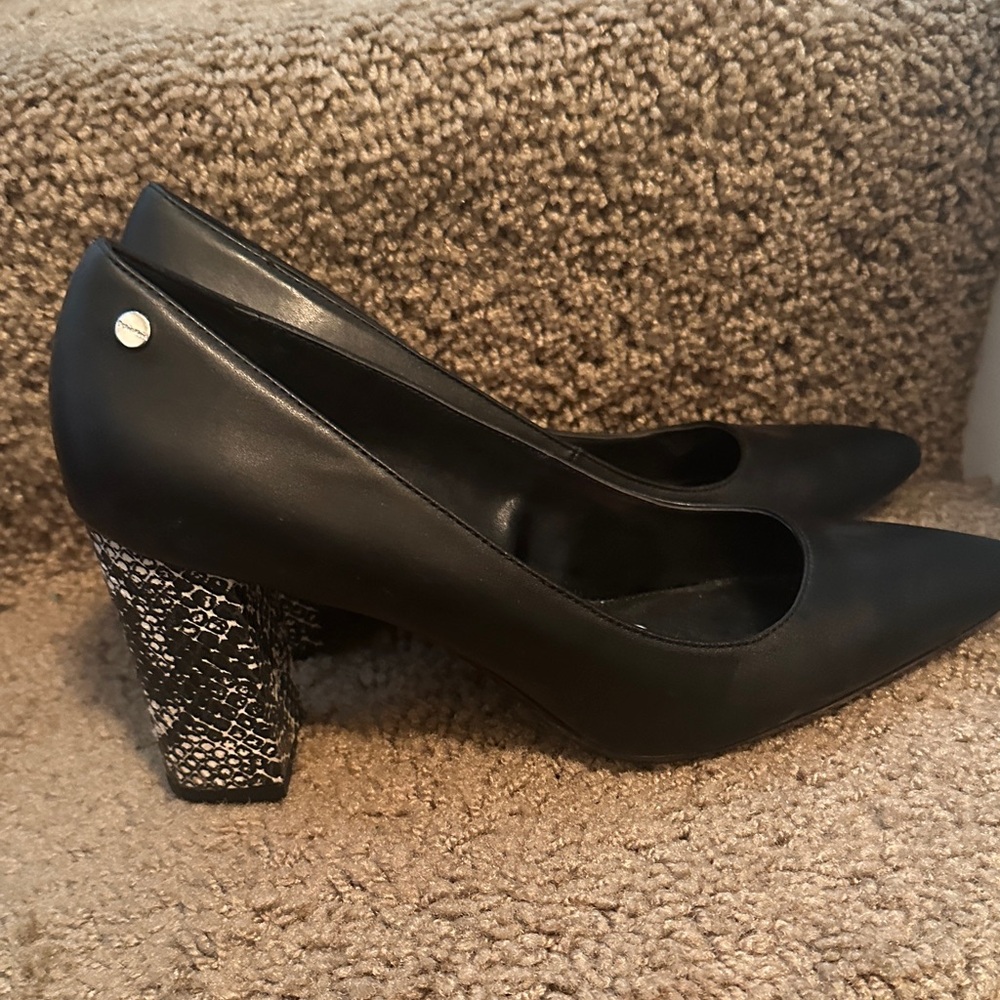 Calvin Klein Black Heels for Women - Picture 2 of 6